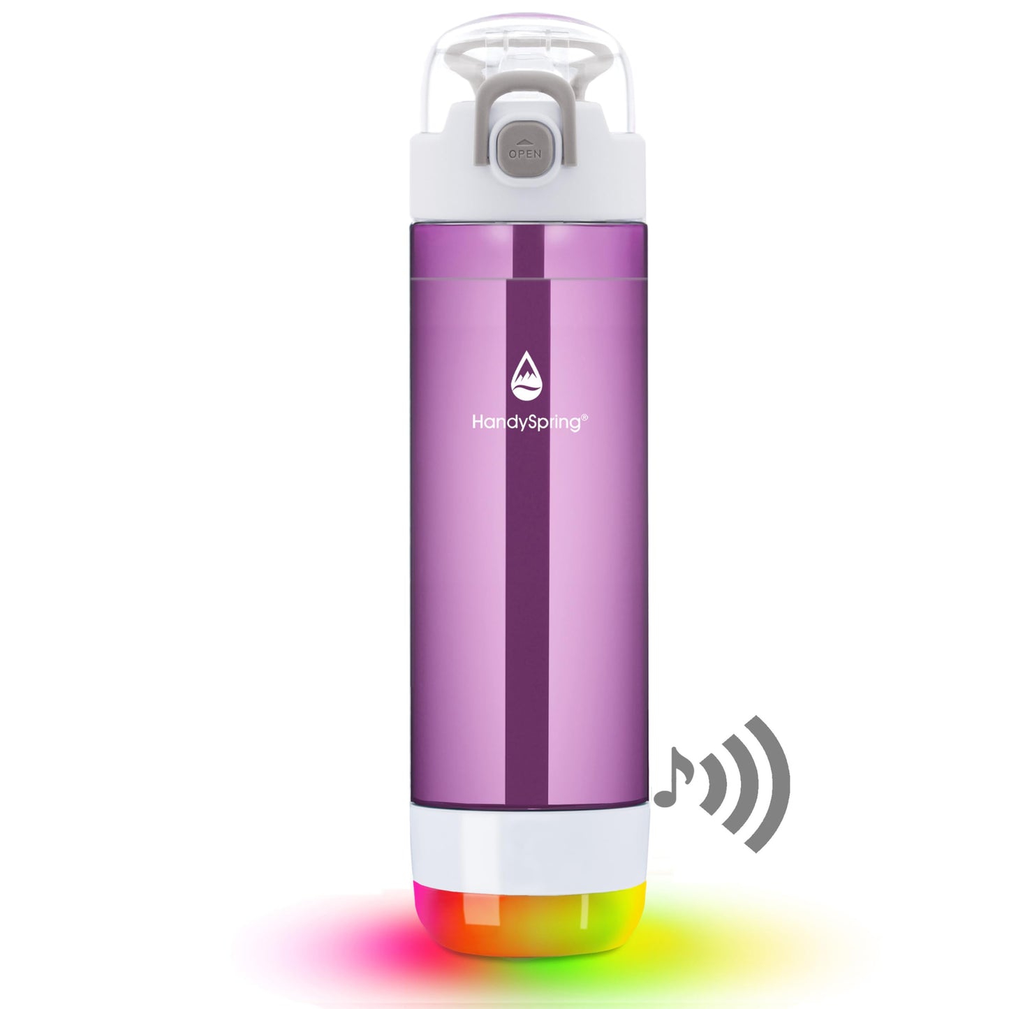 Smart Hydration Water Bottle with Drink Reminder & Straw Lid Design