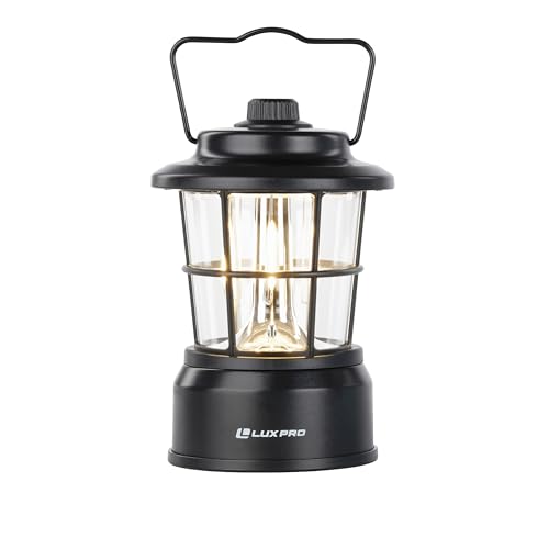 Retro LED Camping Lantern with Water-Resistant Design for Indoor & Outdoor Use