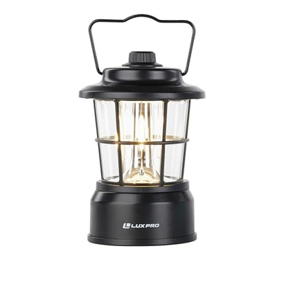 Retro LED Camping Lantern with Water-Resistant Design for Indoor & Outdoor Use