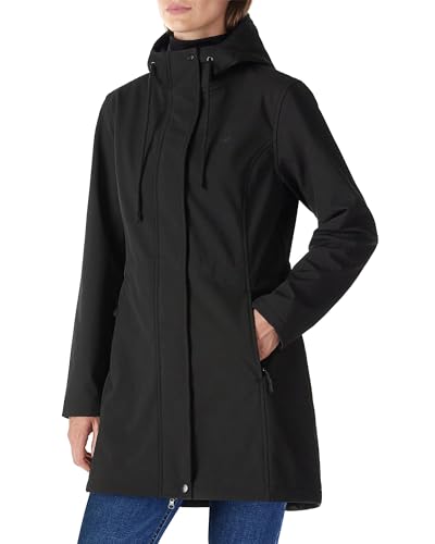 Women’s Lightweight Waterproof Fleece-Lined Softshell Rain Jacket with Hood