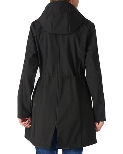 Women’s Lightweight Waterproof Fleece-Lined Softshell Rain Jacket with Hood