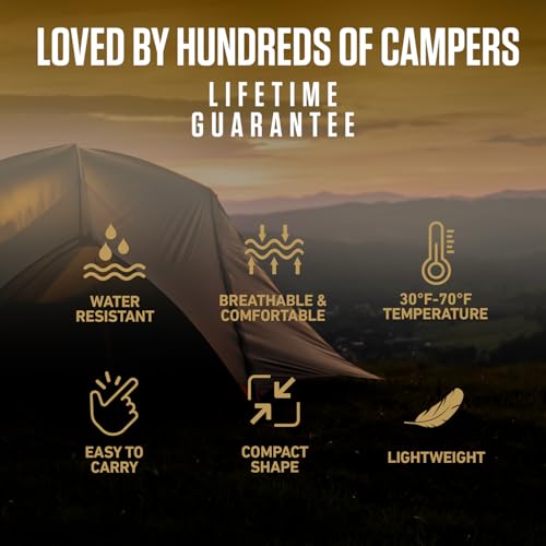 Lightweight Backpacking Sleeping Bag for Camping & Outdoor Adventures