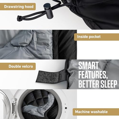 Lightweight Backpacking Sleeping Bag for Camping & Outdoor Adventures