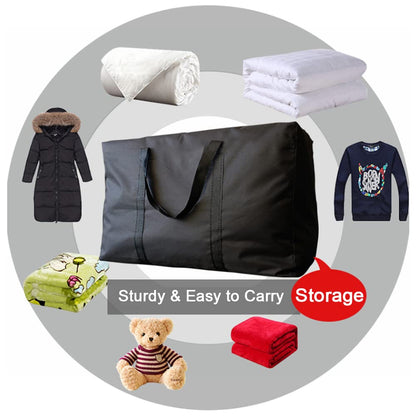 Extra Large Storage & Moving Bags with Carry Handles & Zipper Closure