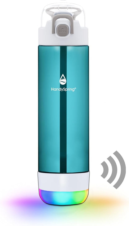Smart Hydration Water Bottle with Drink Reminder & Straw Lid Design
