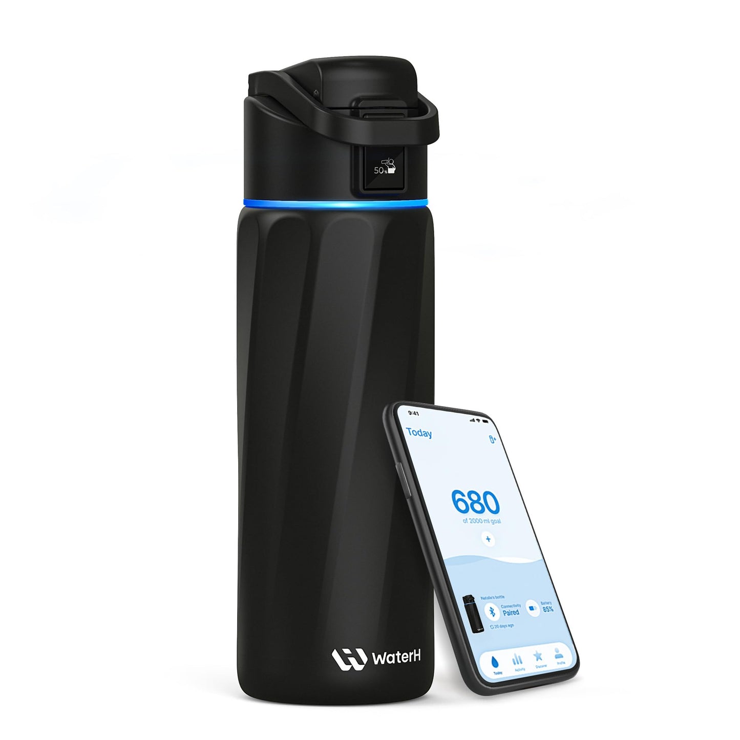Smart Insulated Water Bottle with Hydration Reminder & Tracker