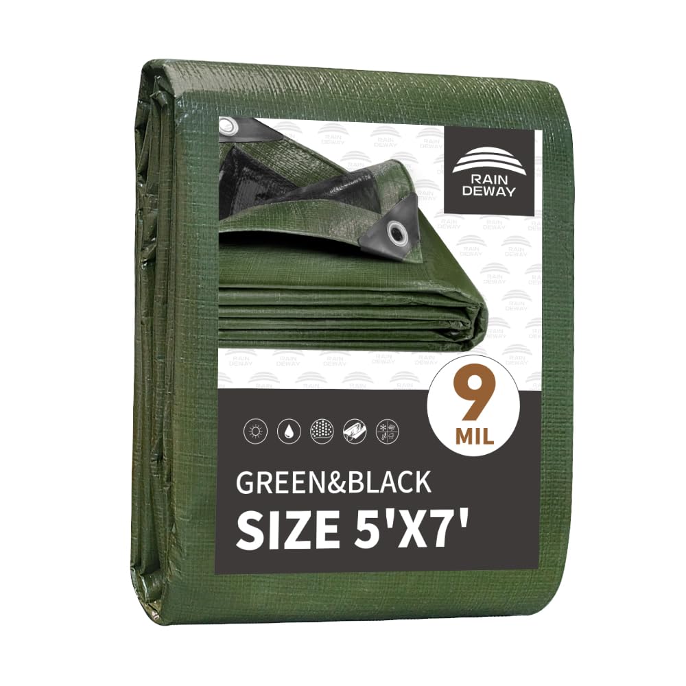 Waterproof Heavy Duty Poly Tarp with Reinforced Edges & Metal Grommets