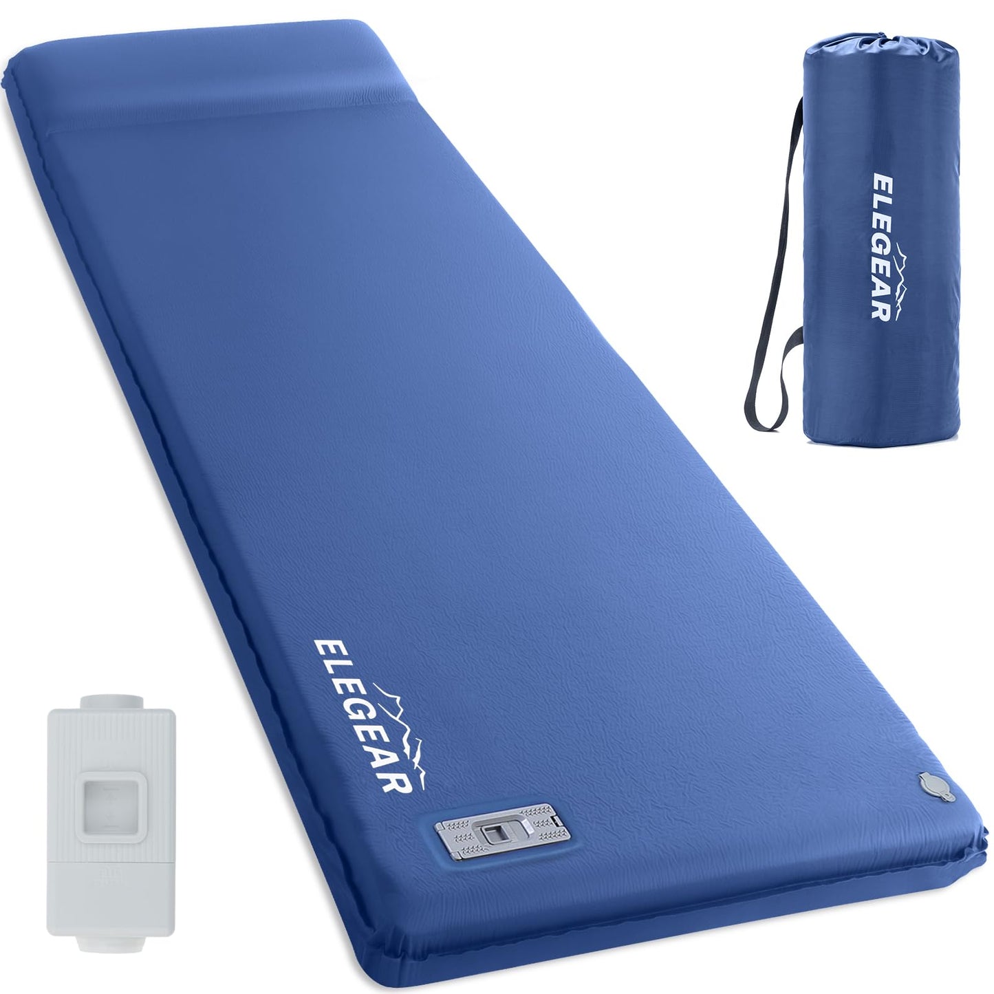 Self-Inflating Memory Foam Camping Sleeping Pad with Pillow & Insulated Design