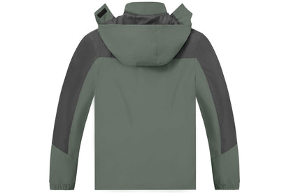 Men’s Waterproof Hooded Rain Jacket with Lightweight Windproof Design