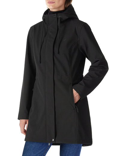 Women’s Lightweight Waterproof Fleece-Lined Softshell Rain Jacket with Hood
