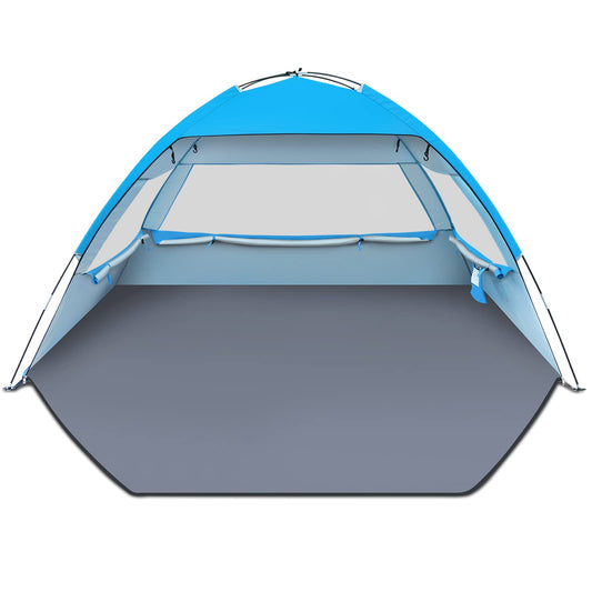 Portable Beach Sun Shelter Tent with UPF 50+ UV Protection for 3–10 Person