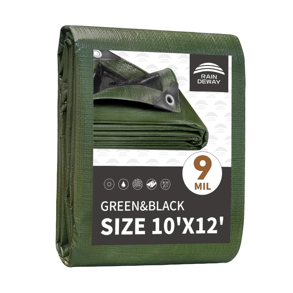 Waterproof Heavy Duty Poly Tarp with Reinforced Edges & Metal Grommets