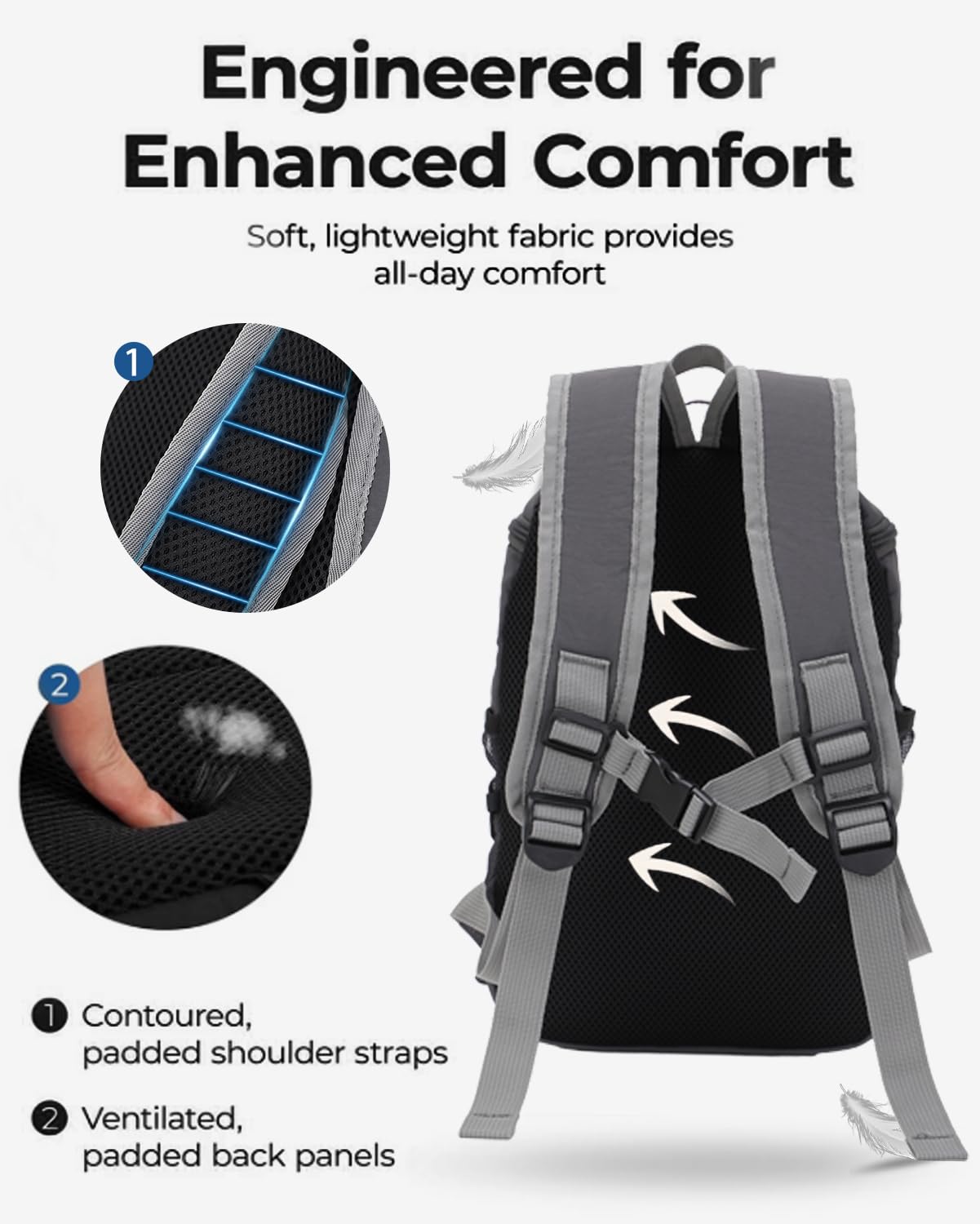 Waterproof Lightweight Hiking Backpack with Breathable Outdoor Design
