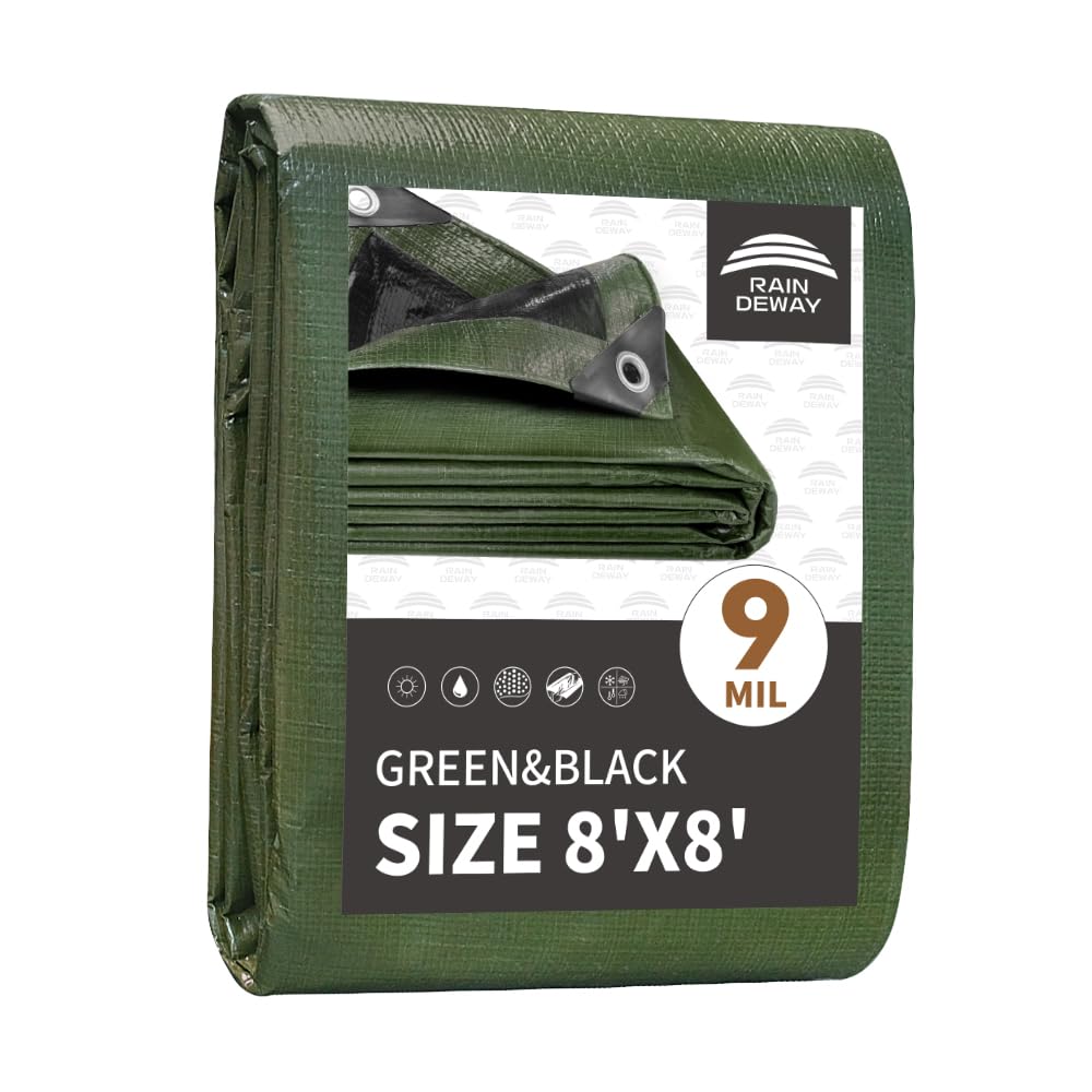 Waterproof Heavy Duty Poly Tarp with Reinforced Edges & Metal Grommets