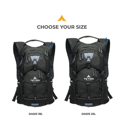 Lightweight Hydration Backpack with Water Bladder & Rain Cover for Outdoor Sports