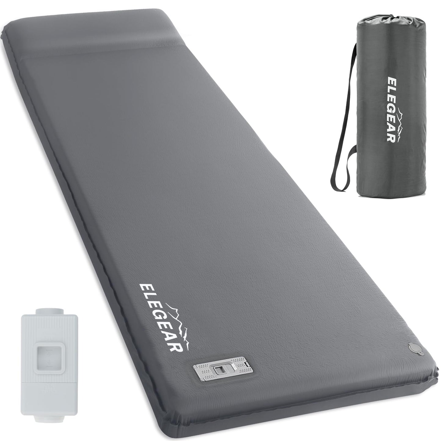 Self-Inflating Memory Foam Camping Sleeping Pad with Pillow & Insulated Design