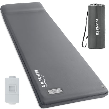 Self-Inflating Memory Foam Camping Sleeping Pad with Pillow & Insulated Design