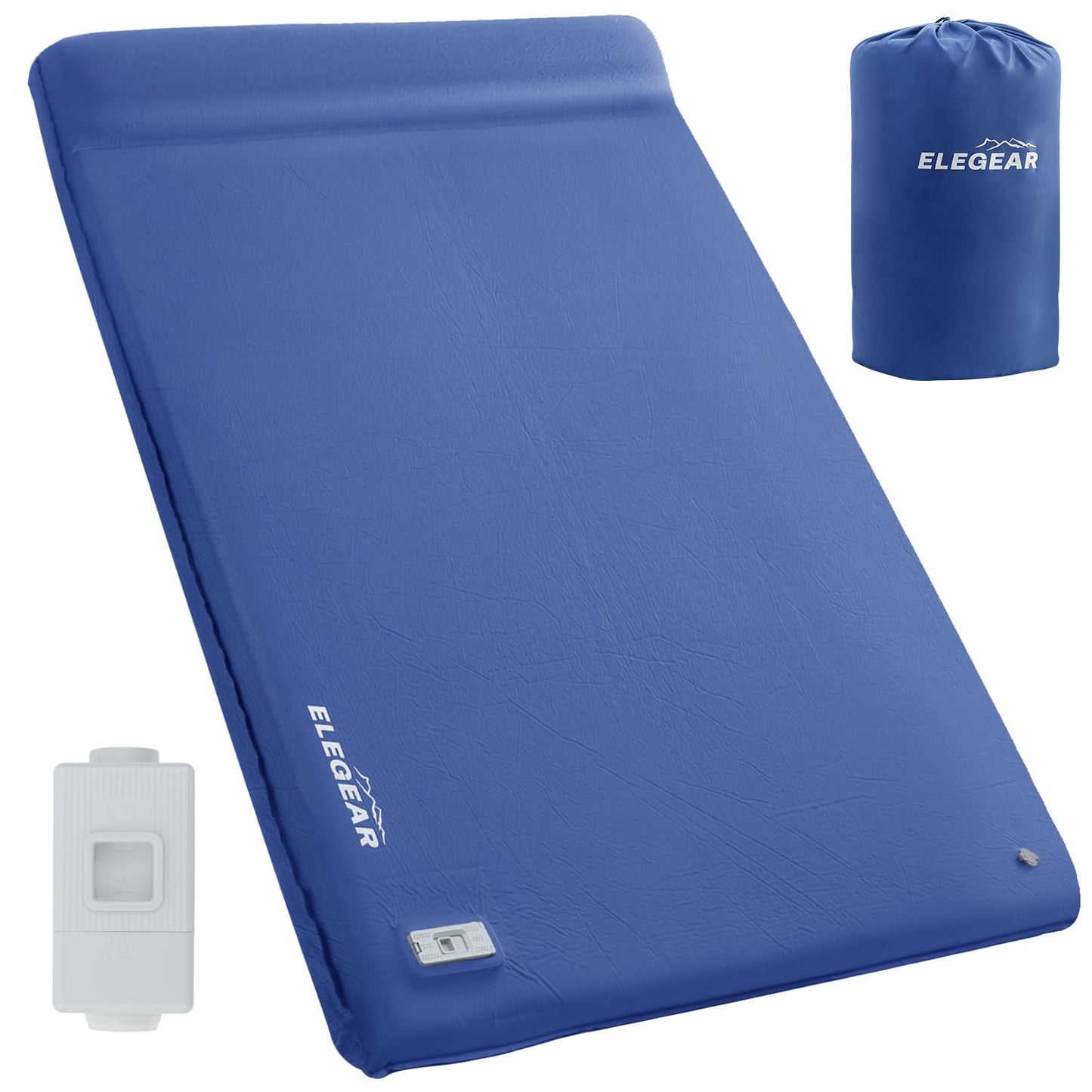 Self-Inflating Memory Foam Camping Sleeping Pad with Pillow & Insulated Design