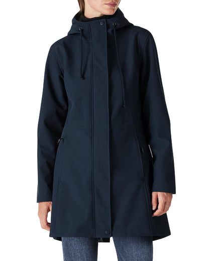 Women’s Lightweight Waterproof Fleece-Lined Softshell Rain Jacket with Hood