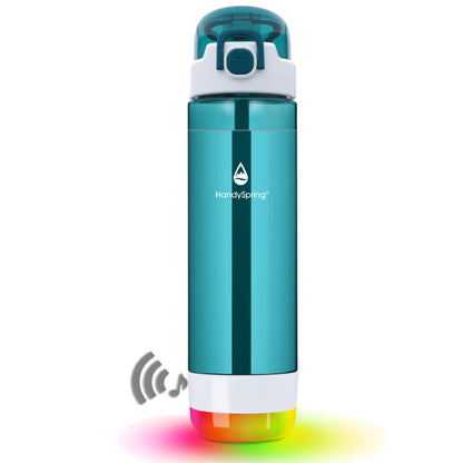 Smart Hydration Water Bottle with Drink Reminder & Straw Lid Design