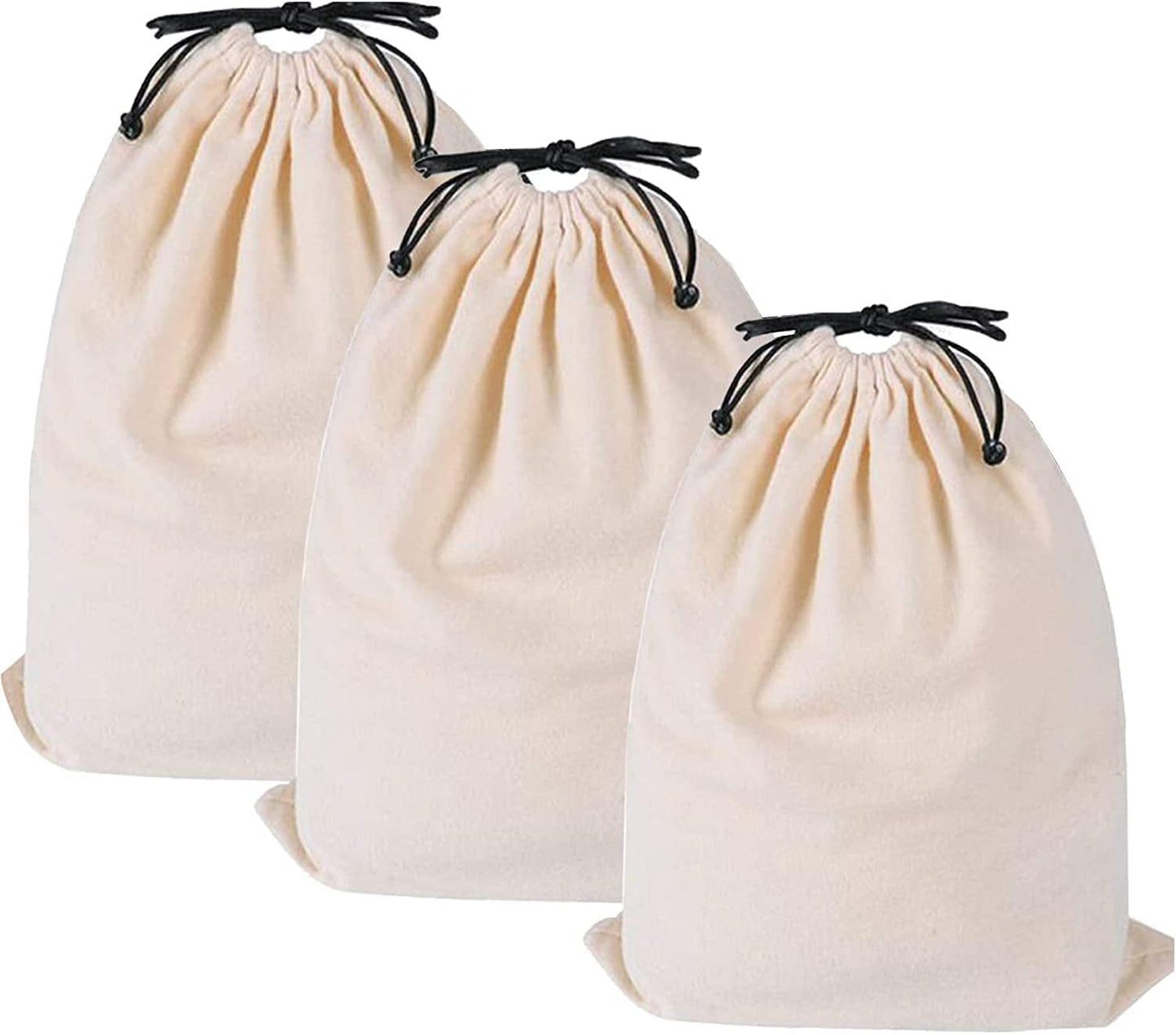 MISSLO Cotton Breathable Dust-proof Drawstring Storage Pouch Bag