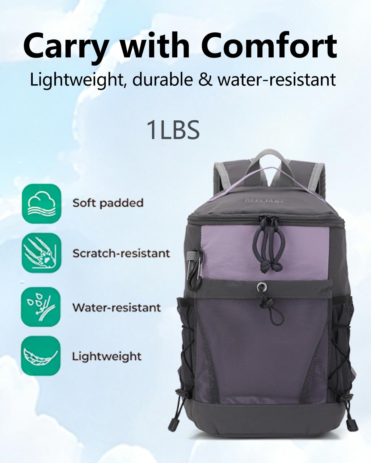 Waterproof Lightweight Hiking Backpack with Breathable Outdoor Design