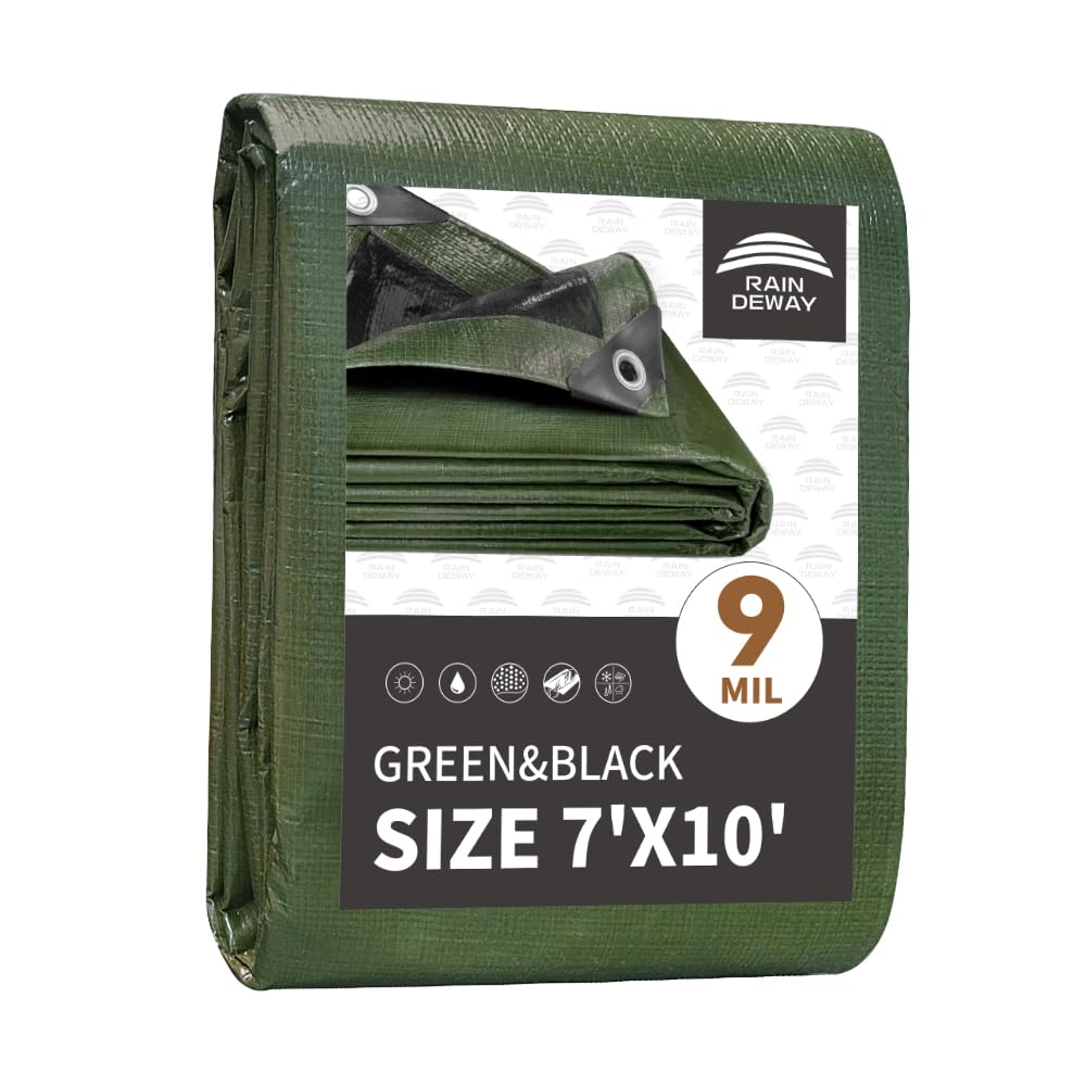 Waterproof Heavy Duty Poly Tarp with Reinforced Edges & Metal Grommets