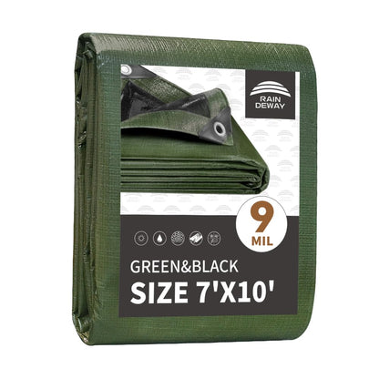 Waterproof Heavy Duty Poly Tarp with Reinforced Edges & Metal Grommets