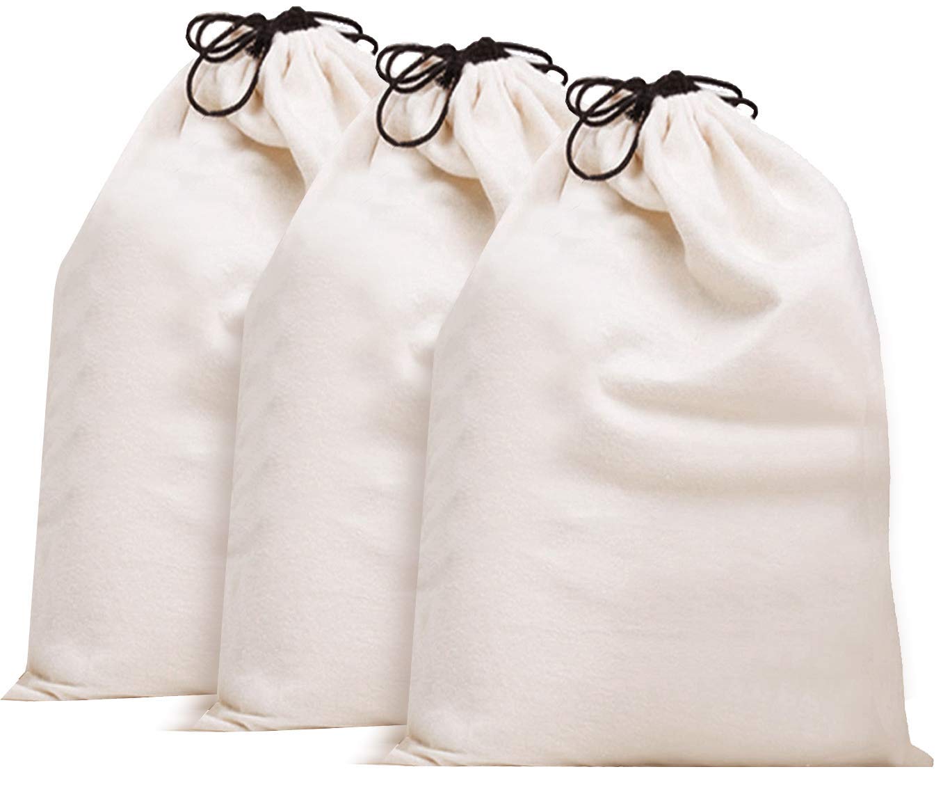 MISSLO Cotton Breathable Dust-proof Drawstring Storage Pouch Bag