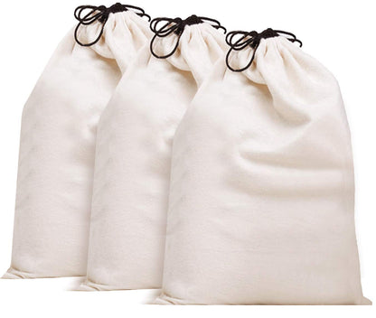 MISSLO Cotton Breathable Dust-proof Drawstring Storage Pouch Bag