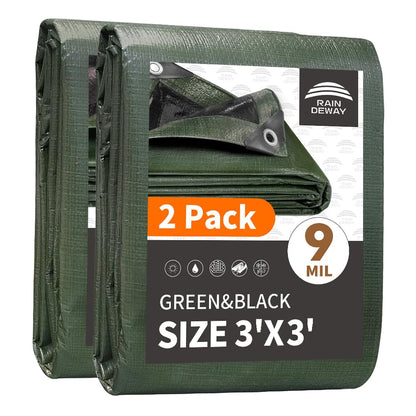 Waterproof Heavy Duty Poly Tarp with Reinforced Edges & Metal Grommets