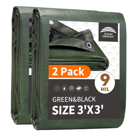 Waterproof Heavy Duty Poly Tarp with Reinforced Edges & Metal Grommets