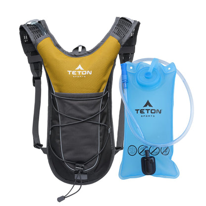 Lightweight Hydration Backpack with Water Bladder & Rain Cover for Outdoor Sports