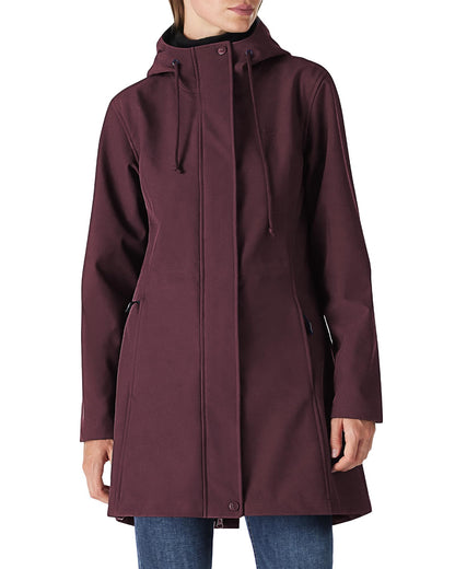Women’s Lightweight Waterproof Fleece-Lined Softshell Rain Jacket with Hood
