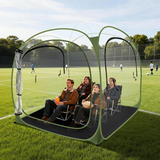 All-Weather Pop-Up Sports Shelter Pod for 3–4 Person Outdoor Events & Camping