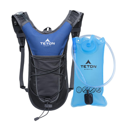 Lightweight Hydration Backpack with Water Bladder & Rain Cover for Outdoor Sports