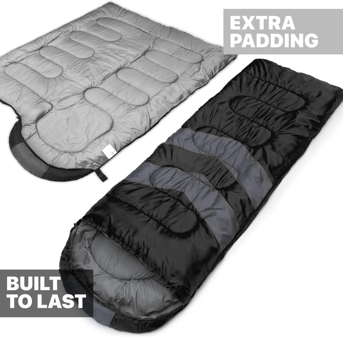 Lightweight Cold Weather Sleeping Bag for Camping, Hiking & Backpacking