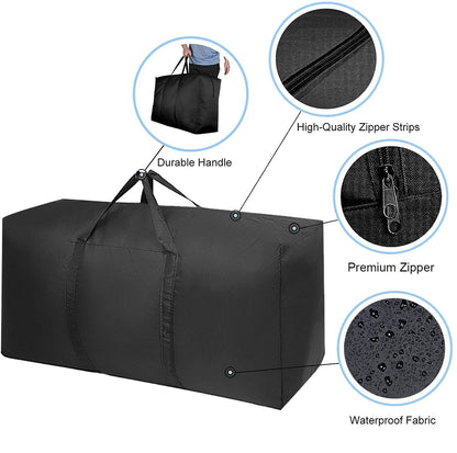 Extra Large Storage & Moving Bags with Carry Handles & Zipper Closure