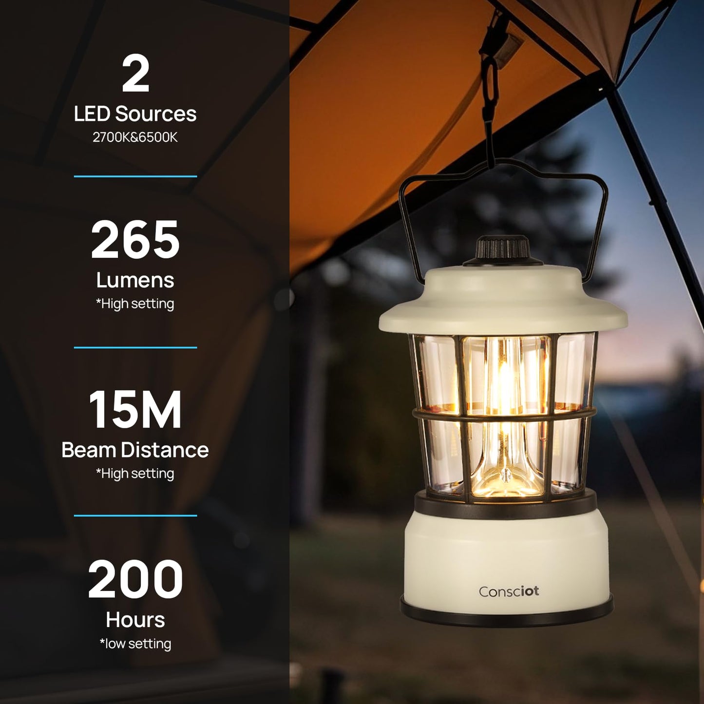 Consciot CL1 Mini Dual Light Sources LED Lantern