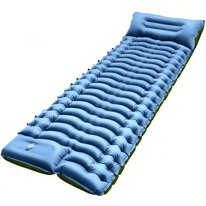 Ultralight Inflatable Camping Sleeping Pad with Built-In Pillow & Foot Pump