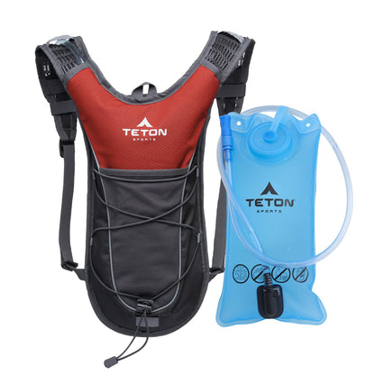 Lightweight Hydration Backpack with Water Bladder & Rain Cover for Outdoor Sports