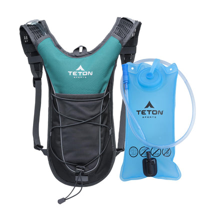 Lightweight Hydration Backpack with Water Bladder & Rain Cover for Outdoor Sports
