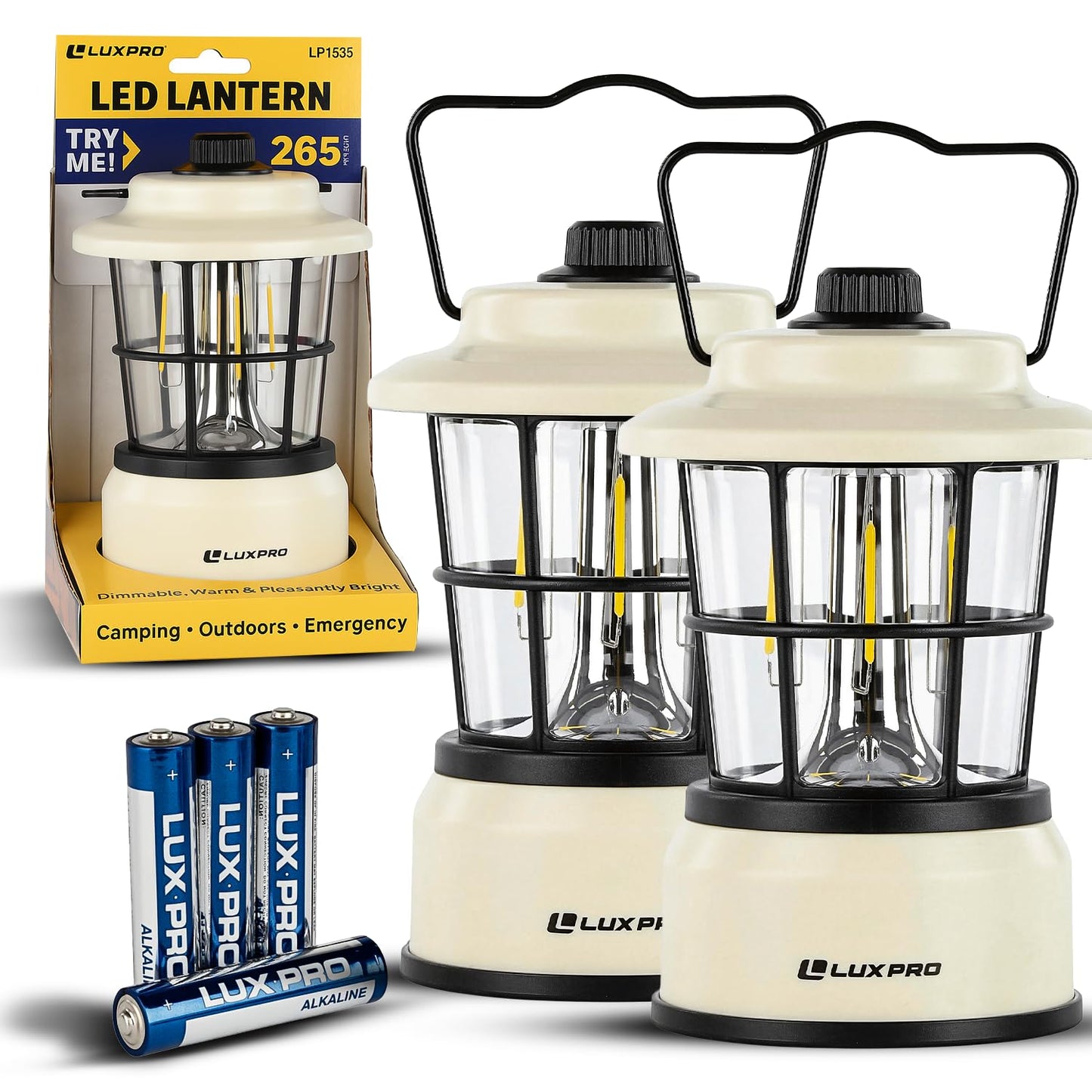 Retro LED Camping Lantern with Water-Resistant Design for Indoor & Outdoor Use