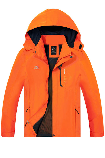 Men’s Waterproof Hooded Rain Jacket with Lightweight Windproof Design