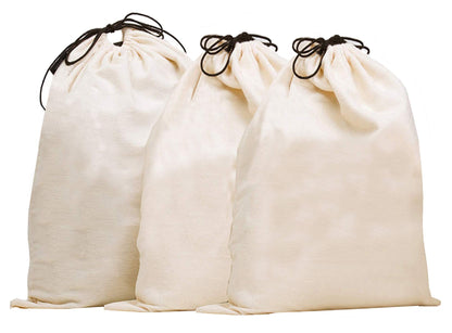 MISSLO Cotton Breathable Dust-proof Drawstring Storage Pouch Bag