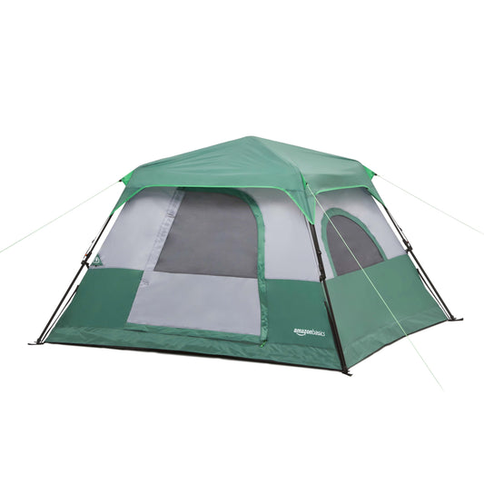 Instant Setup Weather-Resistant Camping Tent with Rainfly