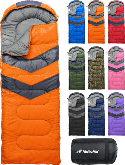 Lightweight Cold Weather Sleeping Bag for Camping, Hiking & Backpacking