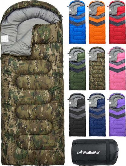 Lightweight Cold Weather Sleeping Bag for Camping, Hiking & Backpacking