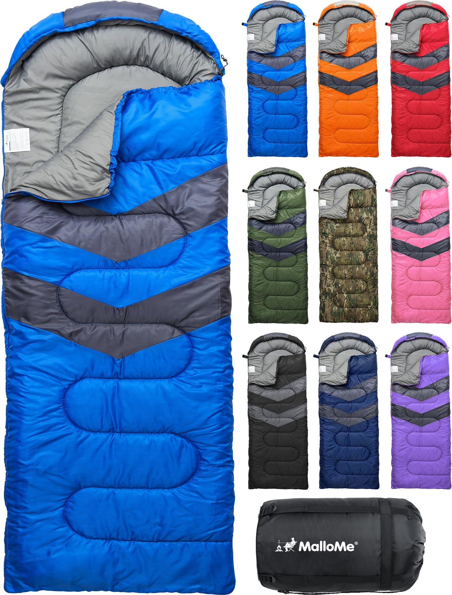 Lightweight Cold Weather Sleeping Bag for Camping, Hiking & Backpacking