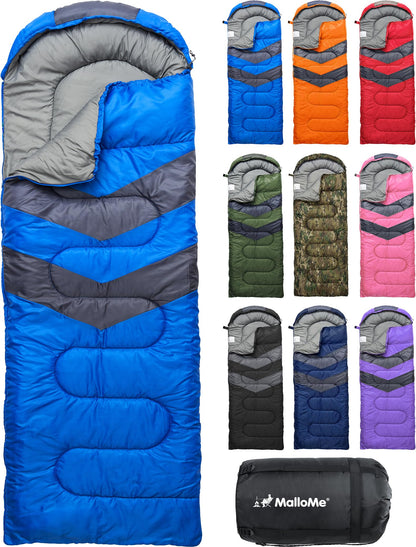Lightweight Cold Weather Sleeping Bag for Camping, Hiking & Backpacking
